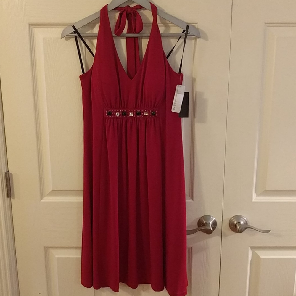 NWT Red Halter Dress